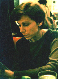 Elaine Equi, photo by John Tranter, NYC, 1989
