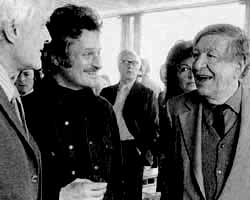 Stephen Spender, John Ashbery, W.H. Auden at Poetry International London, 1972.