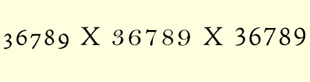 Examples of Numerals