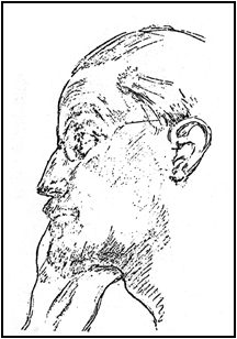 James Joyce drawing