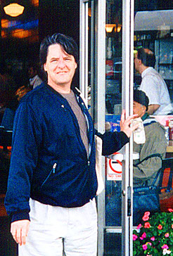 Co-author Kevin Killian, San Francisco, 1997. Photo copyright © John Tranter 1997, 1999.