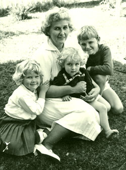 Dorothy Hewett with children
