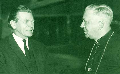 James McAuley (left) and Cardinal Freeman