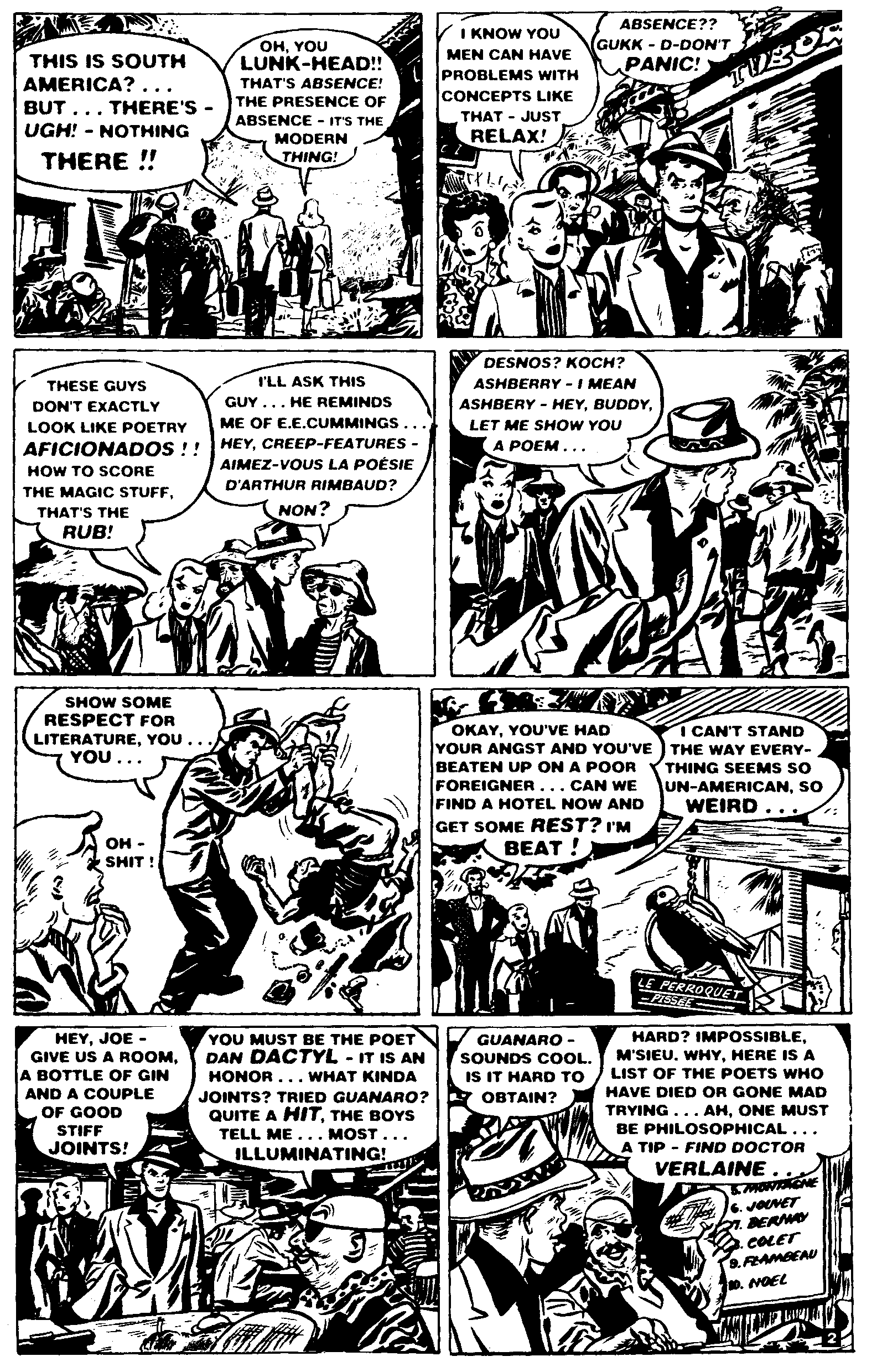 Dan Dactyl and the Mad Jungle Doctor, page two
