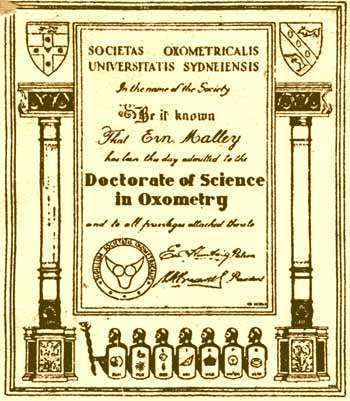 Oxometrical diploma