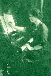 Marjorie Allen Seiffert at the piano