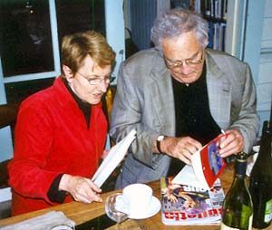 Pam Brown and Kenward Elmslie, Balmain, Sydney, May 2003