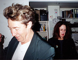 Ken Bolton and Julie Lawton, party-time at the Experimental Art Foundation, 1999, photo Michael Grimm