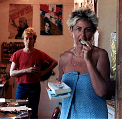 Ken Bolton and Mary Christie in the kitchen at Westbury Street, Adelaide, 1984, photo Michael Zerman