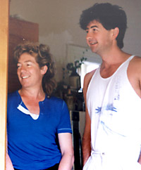 Ken Bolton (left) and John Jenkins, Melbourne, late 80s