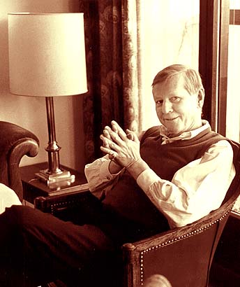 Hans Magnus Enzensberger, Munich 1984, photo by John Tranter