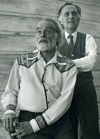 Robert Duncan and James Broughton, San Francisco 1980, photograph by Pickle