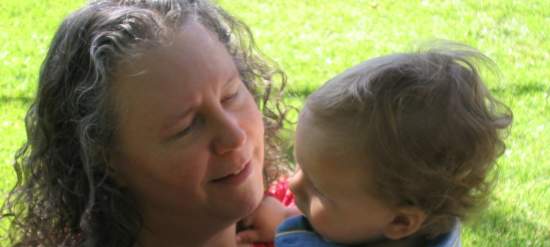 Rachel Loden with her grandson Clark, photo Skye Pillsbury