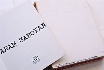 Saroyan title page front