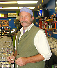 Bob Arnold, 2007, in Carson’s music store