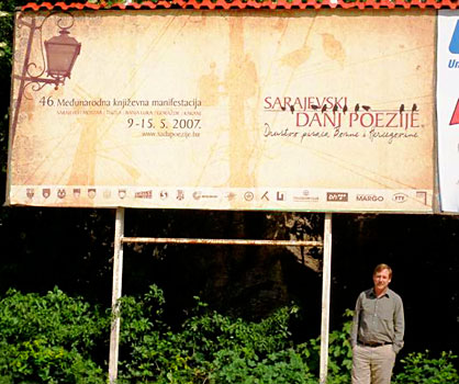 Billboard for the Sarajevo Poetry Days Conference