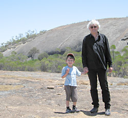 John Kinsella and his son Tim, photo © Tracy Ryan
