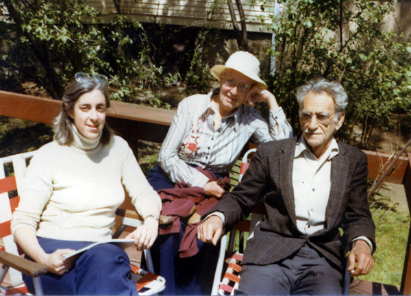 Mary Oppen, George Oppen, Rachel Blau DuPlessis, Swarthmore, 1979.