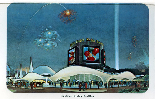 Postcard of the Kodak pavilion