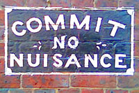 Commit no Nuisance; photo John Tranter