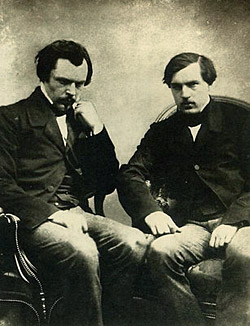 Edmond and Jules de Goncourt, 1854 Photograph by Félix Nadar)
