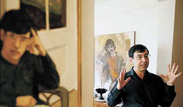David Shapiro lives surrounded by art and music. Photo by Claudio Papapietro for the Riverdale Press, copyright © Claudio Papapietro and the Riverdale Press, 2009. Used with permission.