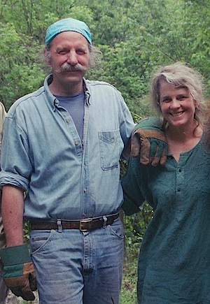 Bob and Susan Arnold at work in Bearsville, NY. 2005 photo Janine Pommy Vega