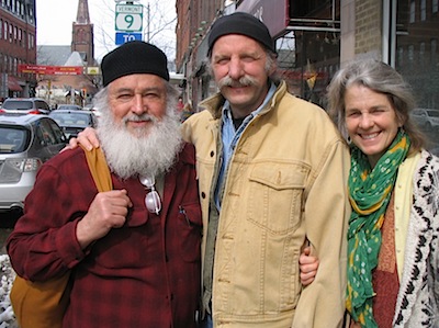 Bill Porter (Red Pine), Bob and Susan Arnold, 2009 photo courtesy Bob Arnold