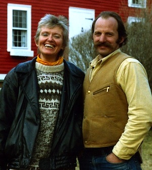 Janine Pommy Vega and Bob Arnold, 1989, photo Susan Arnold