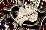 Map of Australia Brooch