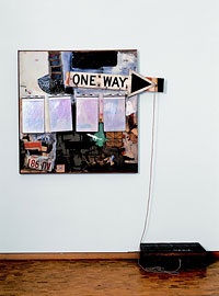 Robert Rauschenberg, Black Market, 1961, 127 x 150.1 x 10.1 cm.