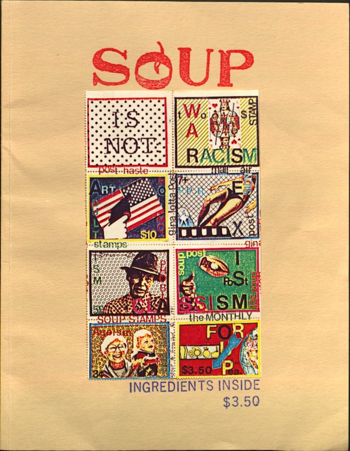 Cover image of «Soup» 2 courtesy of the Poetry Collection, University at Buffalo, The State University of New York.