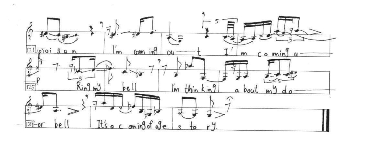 music score page 5