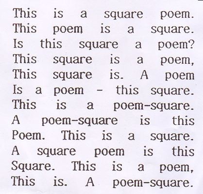 square poem
