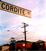 Cordite sign