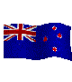 New Zealand Flag waving